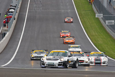 54;13-August-2011;54;ADAC-GT-Masters;ADAC-Masters;Austria;Christoph-Schrezenmeier;Grand-Tourer;Heinrich-Kuhn‒Weiss;Herberth-Motorsport;Porsche-911-GT3-R-997;Red-Bull-Ring;Spielberg;Styria;auto;circuit;motorsport;racing;super-telephoto;track;Österreich