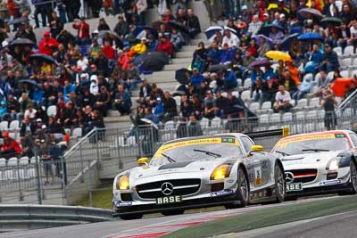 26;13-August-2011;26;ADAC-GT-Masters;ADAC-Masters;Austria;Bleekemolen-RacePlanet-Racing;Grand-Tourer;Mercedes‒Benz-SLS-AMG-GT3;Michael-Bleekemolen;Red-Bull-Ring;Ronald-van-de-Laar;Spielberg;Styria;auto;circuit;motorsport;racing;super-telephoto;track;Österreich