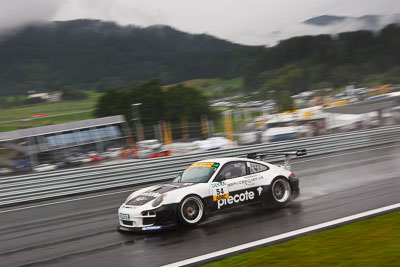 54;13-August-2011;54;ADAC-GT-Masters;ADAC-Masters;Austria;Christoph-Schrezenmeier;Grand-Tourer;Heinrich-Kuhn‒Weiss;Herberth-Motorsport;Porsche-911-GT3-R-997;Red-Bull-Ring;Spielberg;Styria;auto;circuit;motorsport;racing;track;wide-angle;Österreich