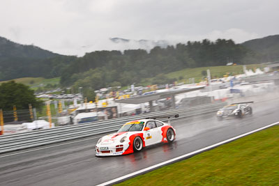 16;13-August-2011;16;ADAC-GT-Masters;ADAC-Masters;Austria;FACH-AUTO-TECH;Grand-Tourer;Jens-Richter;Otto-Klohs;Porsche-911-GT3-R-997;Red-Bull-Ring;Spielberg;Styria;auto;circuit;motorsport;racing;track;wide-angle;Österreich