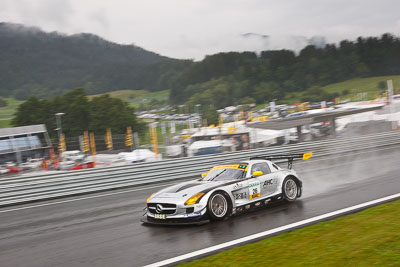 26;13-August-2011;26;ADAC-GT-Masters;ADAC-Masters;Austria;Bleekemolen-RacePlanet-Racing;Grand-Tourer;Mercedes‒Benz-SLS-AMG-GT3;Michael-Bleekemolen;Red-Bull-Ring;Ronald-van-de-Laar;Spielberg;Styria;auto;circuit;motorsport;racing;track;wide-angle;Österreich