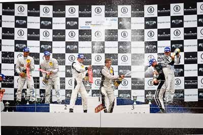 13-August-2011;ADAC-GT-Masters;ADAC-Masters;Andreas-Simonsen;Andreas-Zuber;Austria;Christian-Engelhart;Christopher-Haase;Grand-Tourer;Lance-David-Arnold;Norbert-Siedler;Red-Bull-Ring;Spielberg;Styria;Topshot;atmosphere;auto;celebration;champagne;circuit;motorsport;podium;racing;telephoto;track;Österreich