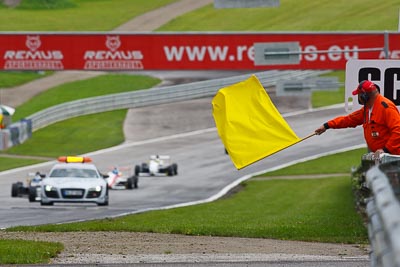 13-August-2011;ADAC-Masters;Austria;Red-Bull-Ring;Safety-Car;Spielberg;Styria;atmosphere;auto;circuit;flag-point;marshal;motorsport;racing;super-telephoto;track;Österreich