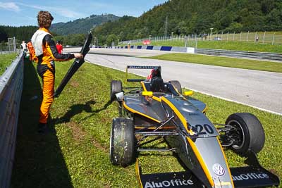 20;14-August-2011;20;ADAC-Masters;Austria;Jeffrey-Schmidt;Red-Bull-Ring;Spielberg;Styria;accident;auto;circuit;crash;damage;motorsport;racing;track;wide-angle;Österreich