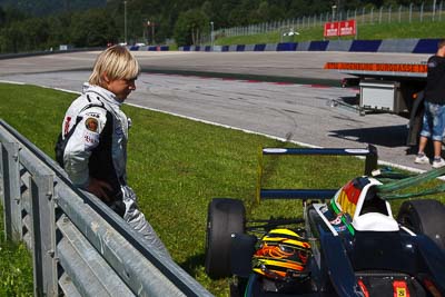 19;14-August-2011;19;ADAC-Masters;Austria;Lucas-Wolf;Red-Bull-Ring;Spielberg;Styria;URD-Rennsport;accident;auto;circuit;crash;damage;motorsport;portrait;racing;track;wide-angle;Österreich