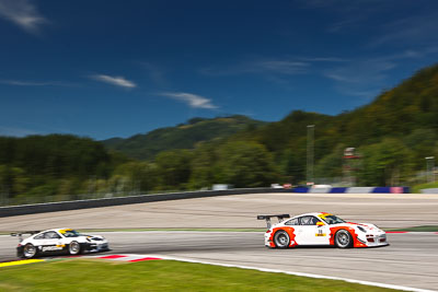 16;14-August-2011;16;ADAC-GT-Masters;ADAC-Masters;Austria;FACH-AUTO-TECH;Grand-Tourer;Jens-Richter;Otto-Klohs;Porsche-911-GT3-R-997;Red-Bull-Ring;Spielberg;Styria;auto;circuit;motorsport;racing;track;wide-angle;Österreich