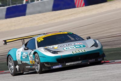 35;14-August-2011;35;ADAC-GT-Masters;ADAC-Masters;Austria;Dominik-Farnbacher;Farnbacher-ESET-Racing;Ferrari-458-Italia-GT3;Grand-Tourer;Niclas-Kentenich;Red-Bull-Ring;Spielberg;Styria;auto;circuit;motorsport;racing;super-telephoto;track;Österreich