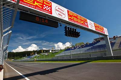 14-August-2011;ADAC-Masters;Austria;Red-Bull-Ring;Spielberg;Styria;atmosphere;auto;circuit;clouds;motorsport;racing;sky;straight;track;wide-angle;Österreich