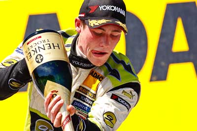 14-August-2011;ADAC-Masters;ATS-Formel-3-Cup;Austria;Formula-3;Open-Wheeler;Red-Bull-Ring;Richie-Stanaway;Spielberg;Styria;atmosphere;auto;celebration;champagne;circuit;motorsport;podium;portrait;racing;super-telephoto;track;Österreich