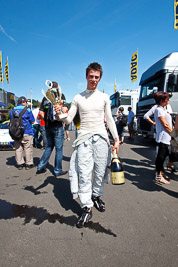 14-August-2011;ADAC-Masters;ATS-Formel-3-Cup;Austria;Formula-3;Hannes-van-Asseldonk;Open-Wheeler;Red-Bull-Ring;Richie-Stanaway;Spielberg;Styria;atmosphere;auto;champagne;circuit;motorsport;paddock;portrait;racing;track;trophy;wide-angle;Österreich