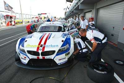 35;19-August-2011;35;Automotodróm;BMW-Z4-GT3;Dunajska-Streda;Dunajská-Streda;FIA-GT3-European-Championship;Faster-Racing-by-DB-Motorsport;Hoevert-Vos;Jeroen-den-Boer;Orechova-Poton;Orechová-Potôň;Slovak-Republic;Slovakia;Slovakia-Ring;Slovensko;atmosphere;auto;mechanic;motorsport;pitlane;racing;wide-angle