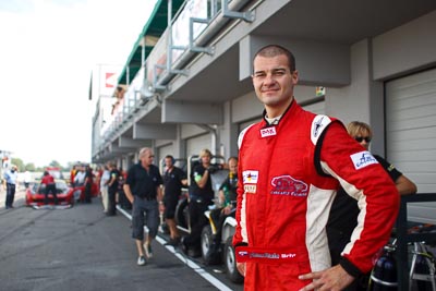 19-August-2011;28mm;Anton-Kiaba;Automotodróm;Dunajska-Streda;Dunajská-Streda;FIA-GT3-European-Championship;Orechova-Poton;Orechová-Potôň;Reiter-Engineering;Slovak-Republic;Slovakia;Slovakia-Ring;Slovensko;atmosphere;auto;motorsport;pitlane;portrait;racing;wide-angle