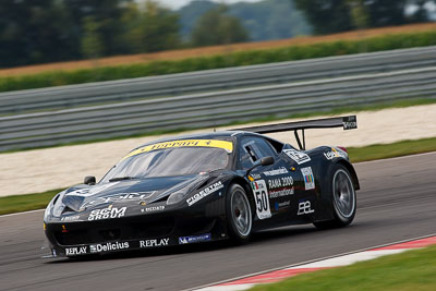 50;19-August-2011;AF-Corse;Automotodróm;Dunajska-Streda;Dunajská-Streda;FIA-GT3-European-Championship;Federico-Leo;Ferrari-458-Italia-GT3;Francesco-Castellacci;GT3-Europe;Orechova-Poton;Orechová-Potôň;Slovak-Republic;Slovakia;Slovakia-Ring;Slovensko;auto;motorsport;racing;super-telephoto