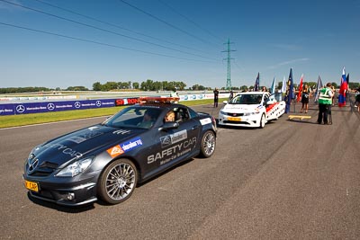 21-August-2011;Automotodróm;Dunajska-Streda;Dunajská-Streda;FIA-GT3-European-Championship;Mercedes‒Benz-SLK-55-AMG;Orechova-Poton;Orechová-Potôň;Safety-Car;Slovak-Republic;Slovakia;Slovakia-Ring;Slovensko;atmosphere;auto;motorsport;racing;sky;wide-angle