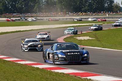 15;21-August-2011;Audi-R8-LMS;Automotodróm;Dino-Lunardi;Dunajska-Streda;Dunajská-Streda;FIA-GT3-European-Championship;Jerome-Demay;Jérôme-Demay;Orechova-Poton;Orechová-Potôň;Sainteloc-Racing;Slovak-Republic;Slovakia;Slovakia-Ring;Slovensko;auto;motorsport;racing;telephoto