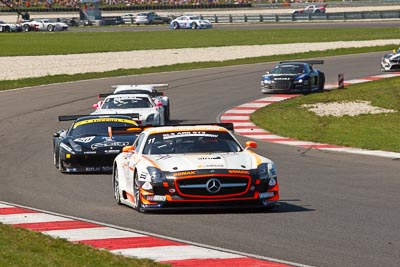 11;11;21-August-2011;Automotodróm;Dunajska-Streda;Dunajská-Streda;FIA-GT3-European-Championship;Gravity-Charouz-Racing;Jarek-Janiš;Leonid-Machitski;Mercedes‒Benz-SLS-AMG-GT3;Orechova-Poton;Orechová-Potôň;Slovak-Republic;Slovakia;Slovakia-Ring;Slovensko;auto;motorsport;racing;telephoto