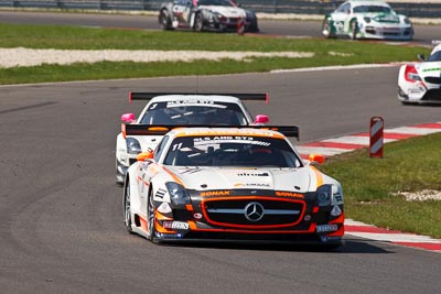 11;11;21-August-2011;Automotodróm;Dunajska-Streda;Dunajská-Streda;FIA-GT3-European-Championship;Gravity-Charouz-Racing;Jarek-Janiš;Leonid-Machitski;Mercedes‒Benz-SLS-AMG-GT3;Orechova-Poton;Orechová-Potôň;Slovak-Republic;Slovakia;Slovakia-Ring;Slovensko;auto;motorsport;racing;super-telephoto