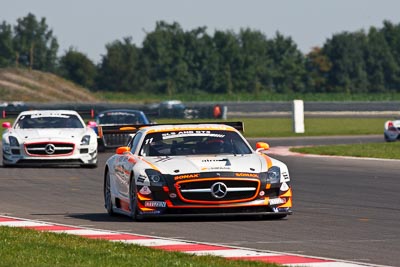 11;11;21-August-2011;Automotodróm;Dunajska-Streda;Dunajská-Streda;FIA-GT3-European-Championship;Gravity-Charouz-Racing;Jarek-Janiš;Leonid-Machitski;Mercedes‒Benz-SLS-AMG-GT3;Orechova-Poton;Orechová-Potôň;Slovak-Republic;Slovakia;Slovakia-Ring;Slovensko;auto;motorsport;racing;super-telephoto