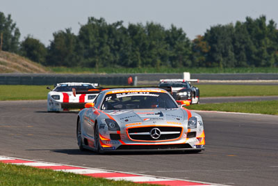 12;12;21-August-2011;Automotodróm;Dunajska-Streda;Dunajská-Streda;FIA-GT3-European-Championship;Gravity-Charouz-Racing;Jakub-Knoll;Jan-Stovicek;Jan-Šťovíček;Mercedes‒Benz-SLS-AMG-GT3;Orechova-Poton;Orechová-Potôň;Slovak-Republic;Slovakia;Slovakia-Ring;Slovensko;auto;motorsport;racing;super-telephoto