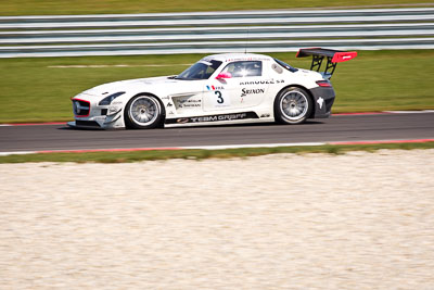 3;21-August-2011;3;Automotodróm;Dunajska-Streda;Dunajská-Streda;FIA-GT3-European-Championship;Graff-Racing;Mercedes‒Benz-SLS-AMG-GT3;Mike-Parisy;Orechova-Poton;Orechová-Potôň;Philippe-Giauque;Slovak-Republic;Slovakia;Slovakia-Ring;Slovensko;auto;motorsport;racing;super-telephoto