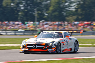 11;11;21-August-2011;Automotodróm;Dunajska-Streda;Dunajská-Streda;FIA-GT3-European-Championship;Gravity-Charouz-Racing;Jarek-Janiš;Leonid-Machitski;Mercedes‒Benz-SLS-AMG-GT3;Orechova-Poton;Orechová-Potôň;Slovak-Republic;Slovakia;Slovakia-Ring;Slovensko;auto;motorsport;racing;super-telephoto