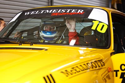 10;10;26-November-2011;Australia;Benjamin-Faggeter;Emanuel-Mezzasalma;Island-Magic;Melbourne;PIARC;Phillip-Island;Porsche-993;Production-Sports-Cars;VIC;Victoria;atmosphere;auto;motorsport;pitlane;portrait;racing;telephoto