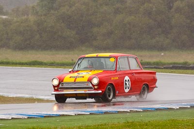 63;26-November-2011;63;Australia;Ford-Cortina-GT;Historic-Touring-Cars;Island-Magic;John-Luxmoore;Melbourne;PIARC;Phillip-Island;VIC;Victoria;auto;classic;motorsport;racing;rain;super-telephoto;vintage;wet