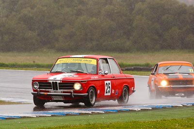 25;25;26-November-2011;Australia;BMW-2002;Historic-Touring-Cars;Island-Magic;Justin-Brown;Melbourne;PIARC;Phillip-Island;VIC;Victoria;auto;classic;motorsport;racing;rain;super-telephoto;vintage;wet