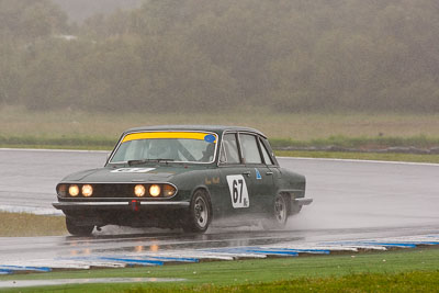 67;26-November-2011;67;Australia;Historic-Touring-Cars;Ian-Watt;Island-Magic;Melbourne;PIARC;Phillip-Island;Triumph-2500-PI-Mk-II;VIC;Victoria;auto;classic;motorsport;racing;rain;super-telephoto;vintage;wet