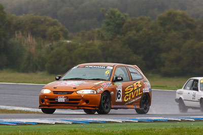 16;16;26-November-2011;Australia;Geoff-Duckworth;Improved-Production;Island-Magic;Melbourne;Mitsubishi-Mirage;PIARC;Phillip-Island;VIC;Victoria;auto;motorsport;racing;rain;super-telephoto;wet