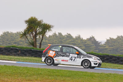 47;26-November-2011;Australia;Doug-Greenslade;Ford-Fiesta-XR4;Improved-Production;Island-Magic;Melbourne;PIARC;Phillip-Island;VIC;Victoria;auto;motorsport;racing;rain;super-telephoto;wet