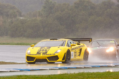 4;26-November-2011;4;Allan-Simonsen;Australia;Island-Magic;Lamborghini-Gallardo-LP560;Melbourne;PIARC;Phillip-Island;Production-Sports-Cars;Ted-Huglin;VIC;Victoria;auto;motorsport;racing;rain;super-telephoto;wet