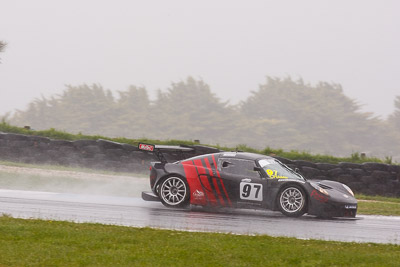 97;26-November-2011;Angelo-Lazaris;Australia;Barton-Mawer;Island-Magic;Lotus-Exige-GT3;Melbourne;PIARC;Phillip-Island;Production-Sports-Cars;VIC;Victoria;auto;motorsport;racing;rain;super-telephoto;wet