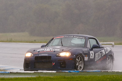 2;2;26-November-2011;Anthony-Bonanno;Australia;Christopher-Romano;Island-Magic;Mazda-MX‒5;Mazda-MX5;Mazda-Miata;Melbourne;PIARC;Phillip-Island;Production-Sports-Cars;VIC;Victoria;auto;motorsport;racing;rain;super-telephoto;wet