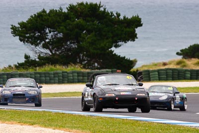 47;27-November-2011;Australia;Corey-Stevens;Geoff-Marsh;Island-Magic;Mazda-MX‒5;Mazda-MX5;Mazda-Miata;Melbourne;PIARC;Phillip-Island;Production-Sports-Cars;VIC;Victoria;auto;motorsport;racing;super-telephoto