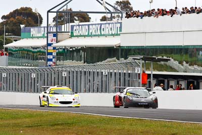 97;99;27-November-2011;Angelo-Lazaris;Australia;Barton-Mawer;Garth-Walden;Island-Magic;Lotus-Exige-GT3;Lotus-Sport-200;Melbourne;PIARC;Peter-Lucas;Phillip-Island;Production-Sports-Cars;VIC;Victoria;auto;motorsport;racing;super-telephoto