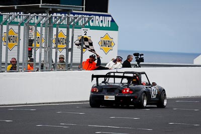 24;24;27-November-2011;Australia;Brian-Ferrabee;David-Barram;Island-Magic;Mazda-MX‒5;Mazda-MX5;Mazda-Miata;Melbourne;PIARC;Phillip-Island;Production-Sports-Cars;VIC;Victoria;auto;motorsport;racing;super-telephoto