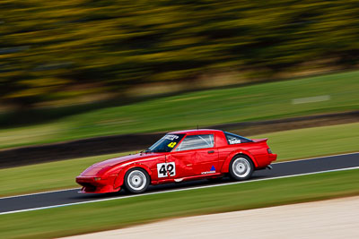 42;27-November-2011;Australia;Improved-Production;Island-Magic;Leanne-Tander;Mazda-RX‒7;Mazda-RX7;Melbourne;PIARC;Phillip-Island;VIC;Victoria;auto;motion-blur;motorsport;racing;speed;telephoto