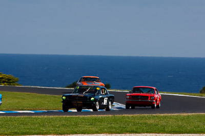 72;27-November-2011;Andy-Clempson;Australia;Ford-Mustang;Historic-Touring-Cars;Island-Magic;Melbourne;PIARC;Phillip-Island;VIC;Victoria;auto;classic;motorsport;racing;scenery;sky;super-telephoto;vintage