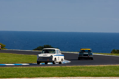 57;27-November-2011;57;Australia;Ford-Cortina;Historic-Touring-Cars;Island-Magic;Melbourne;PIARC;Phillip-Island;Simon-Browning;VIC;Victoria;auto;classic;motorsport;racing;scenery;sky;super-telephoto;vintage