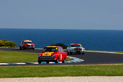 63;27-November-2011;63;Australia;Ford-Cortina-GT;Historic-Touring-Cars;Island-Magic;John-Luxmoore;Melbourne;PIARC;Phillip-Island;VIC;Victoria;auto;classic;motorsport;racing;scenery;sky;super-telephoto;vintage