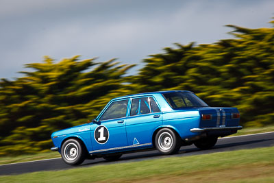 1;1;27-November-2011;Australia;Datsun-1600;Historic-Touring-Cars;Island-Magic;Melbourne;PIARC;Phillip-Island;Russell-Pilven;VIC;Victoria;auto;classic;motorsport;racing;super-telephoto;vintage