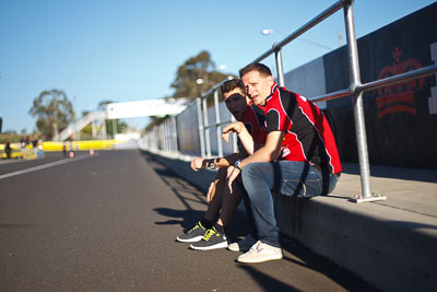 24-February-2012;50mm;Australia;Bathurst;Bathurst-12-Hour;Mt-Panorama;NSW;New-South-Wales;Robert-Thomson;atmosphere;auto;endurance;motorsport;paddock;pitlane;portrait;racing