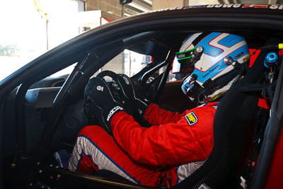 24-February-2012;Australia;Bathurst;Bathurst-12-Hour;Dominik-Farnbacher;Maranello-Motorsport;Mt-Panorama;NSW;New-South-Wales;atmosphere;auto;endurance;in‒car;motorsport;paddock;pitlane;portrait;racing;wide-angle