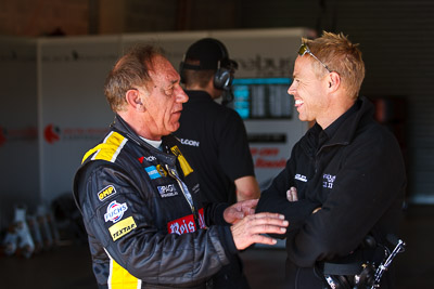 24-February-2012;Australia;Bathurst;Bathurst-12-Hour;Black-Falcon;Mt-Panorama;NSW;New-South-Wales;Rob-Wilson;atmosphere;auto;endurance;motorsport;paddock;pitlane;portrait;racing;telephoto