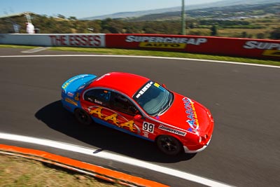 99;24-February-2012;Australia;Bathurst;Bathurst-12-Hour;Ford-Falcon-AU;Michael-Sciorio;Mt-Panorama;NSW;New-South-Wales;Saloon-Cars;auto;endurance;motorsport;racing;wide-angle