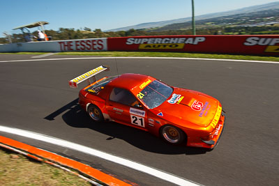 21;21;24-February-2012;Australia;Bathurst;Bathurst-12-Hour;Graeme-Gilliland;Mazda-RX‒7;Mazda-RX7;Mt-Panorama;NSW;New-South-Wales;Sports-Sedans;auto;endurance;motorsport;racing;wide-angle