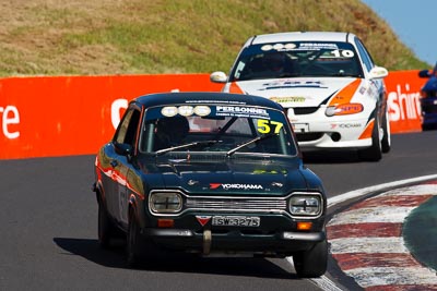 57;24-February-2012;57;Australia;Bathurst;Bathurst-12-Hour;Ford-Escort-Mk-I;Improved-Production;Mt-Panorama;NSW;New-South-Wales;Scott-Wiggins;auto;endurance;motorsport;racing;super-telephoto