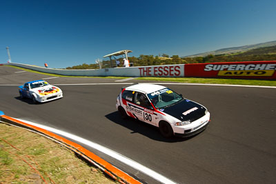 130;24-February-2012;Australia;Bathurst;Bathurst-12-Hour;Graham-Bohm;Honda-Civic;Improved-Production;Mt-Panorama;NSW;New-South-Wales;auto;endurance;motorsport;racing;wide-angle