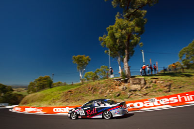 91;24-February-2012;Aaron-Zerefos;Adam-Dodd;Australia;Bathurst;Bathurst-12-Hour;Ford-Falcon-XR8;Mark-Bell;Mt-Panorama;NSW;New-South-Wales;auto;endurance;motorsport;racing;sky;wide-angle